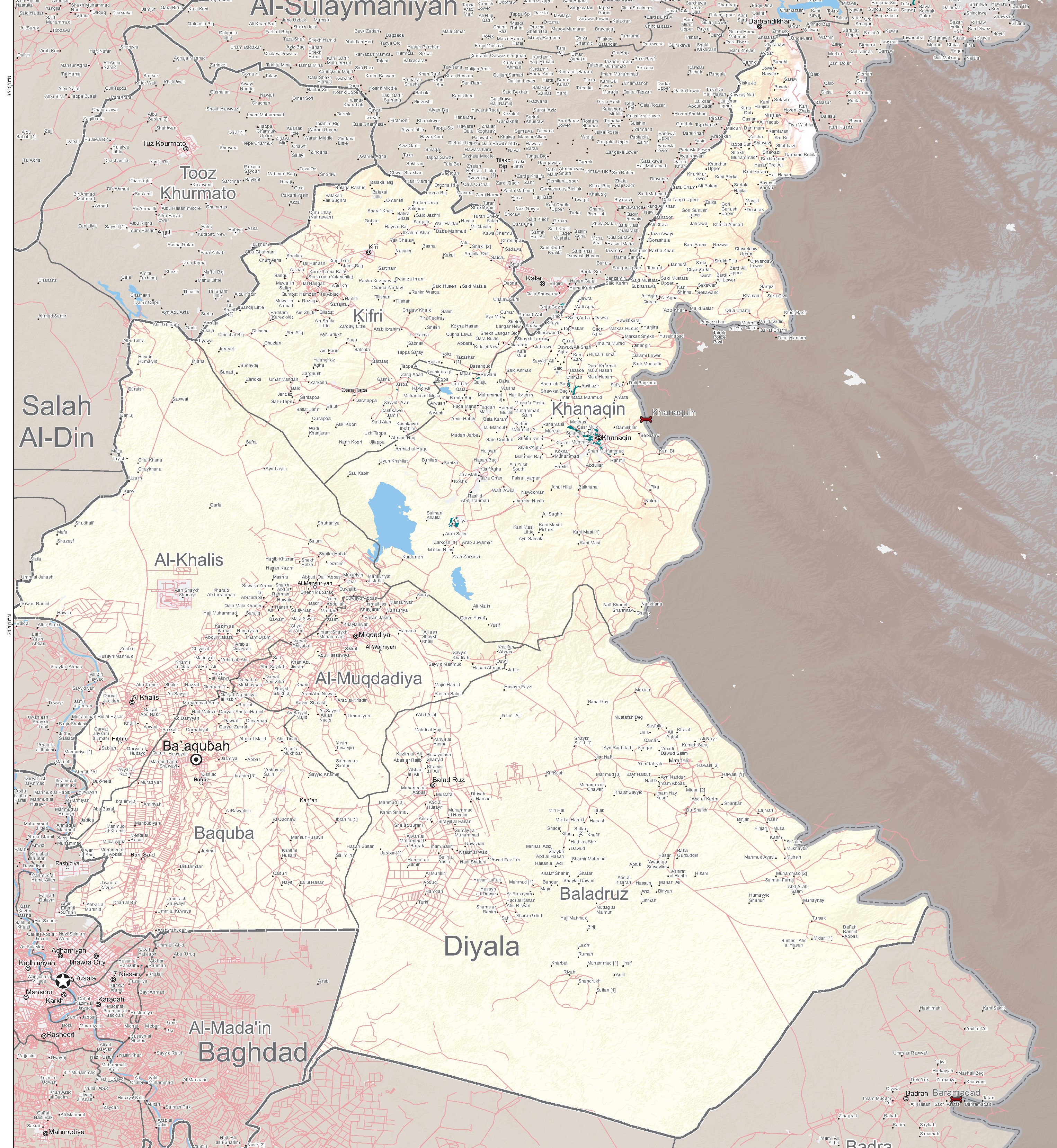 Diyala Governorate Map