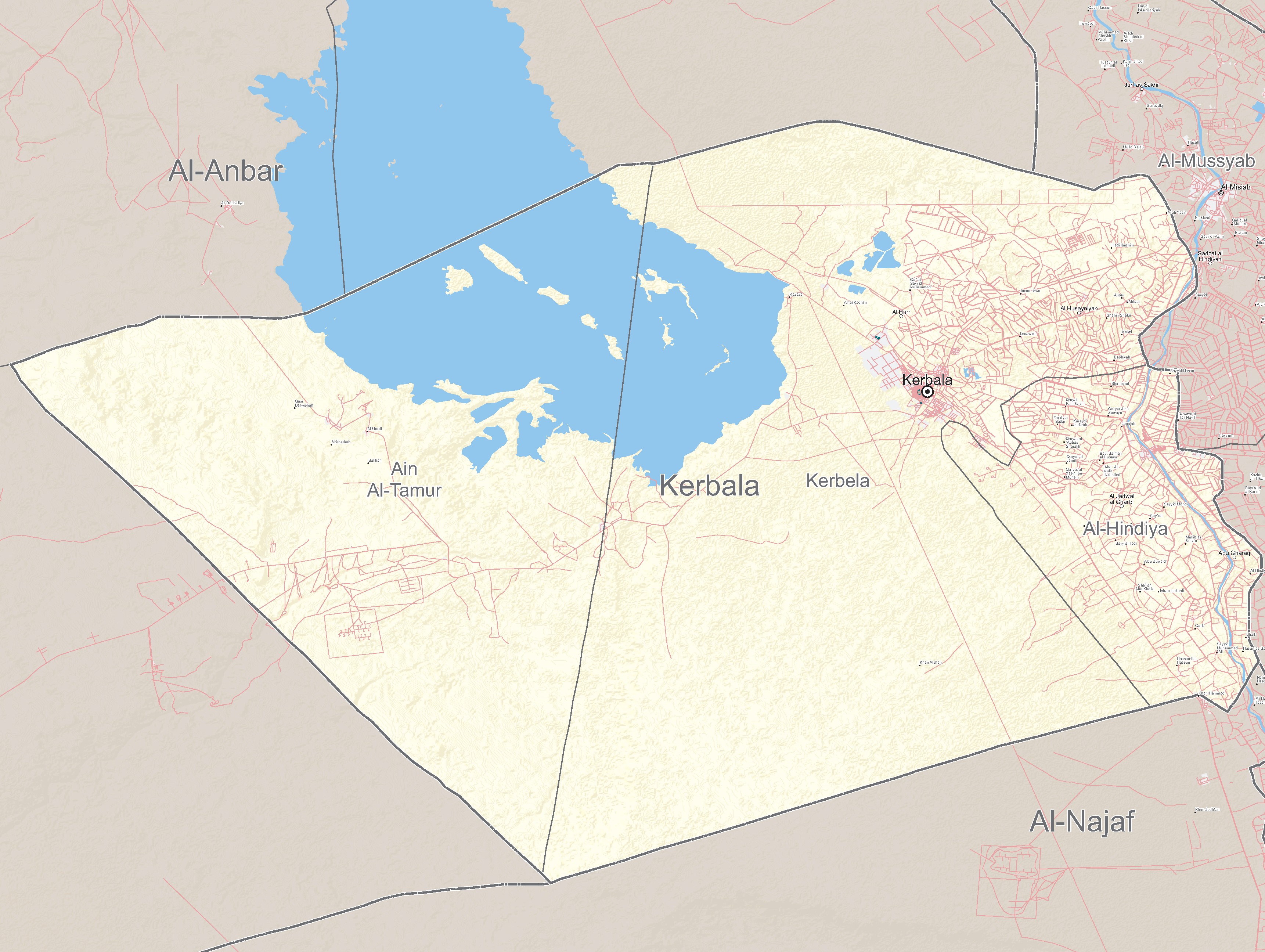 Al-Hasakeh Governorate Map