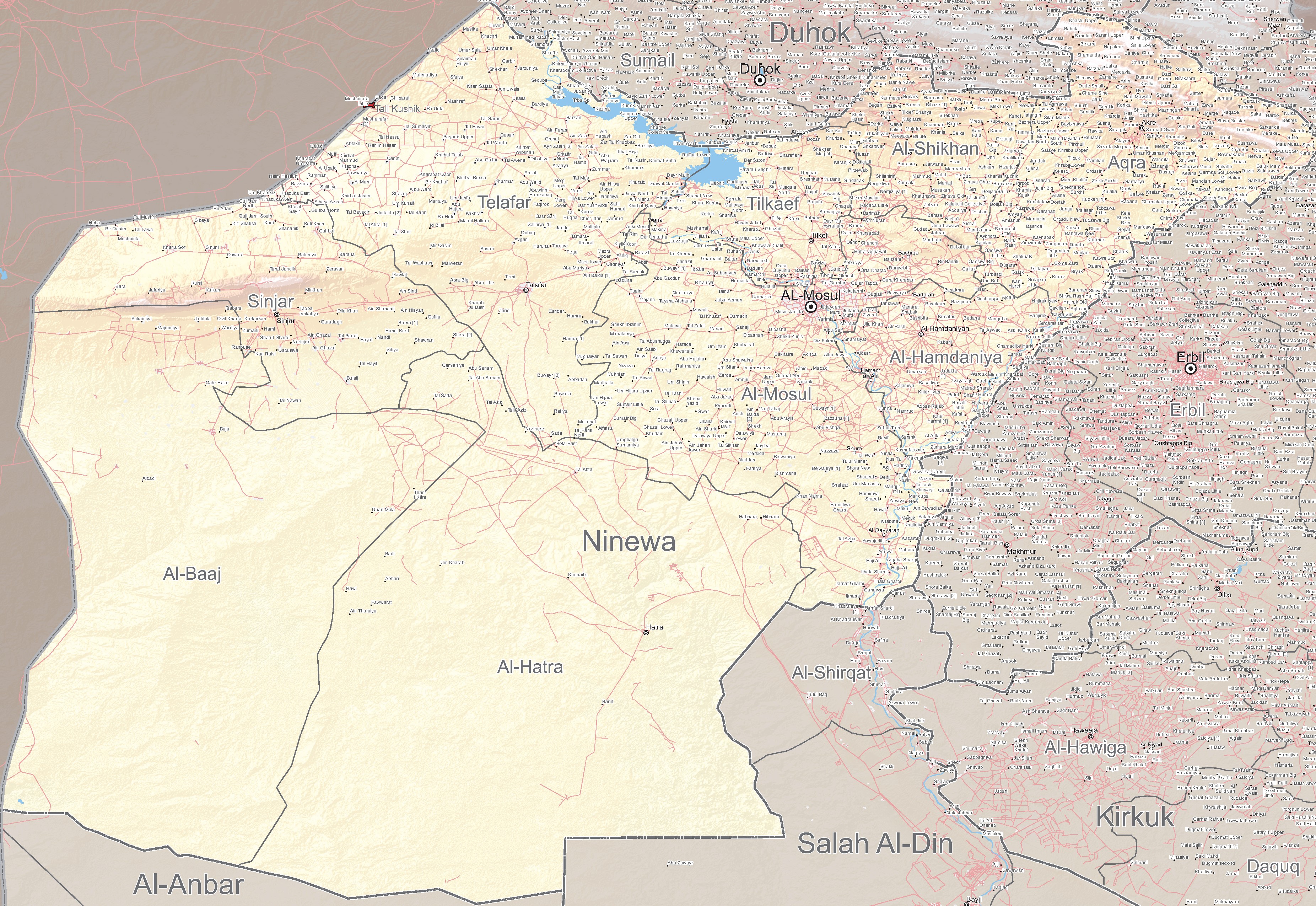 Ninewa Governorate Map